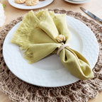 Tassel Cotton & Linen Napkin Set