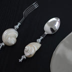 Moonlit White Conch Cutlery Collection
