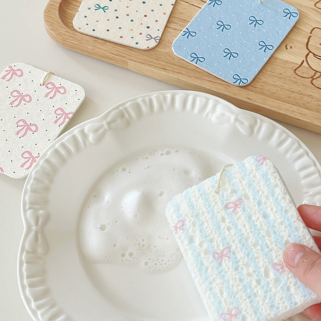 Ribbon Cutie Dish Sponge Set