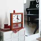 Red Dot Mid-Century Clock
