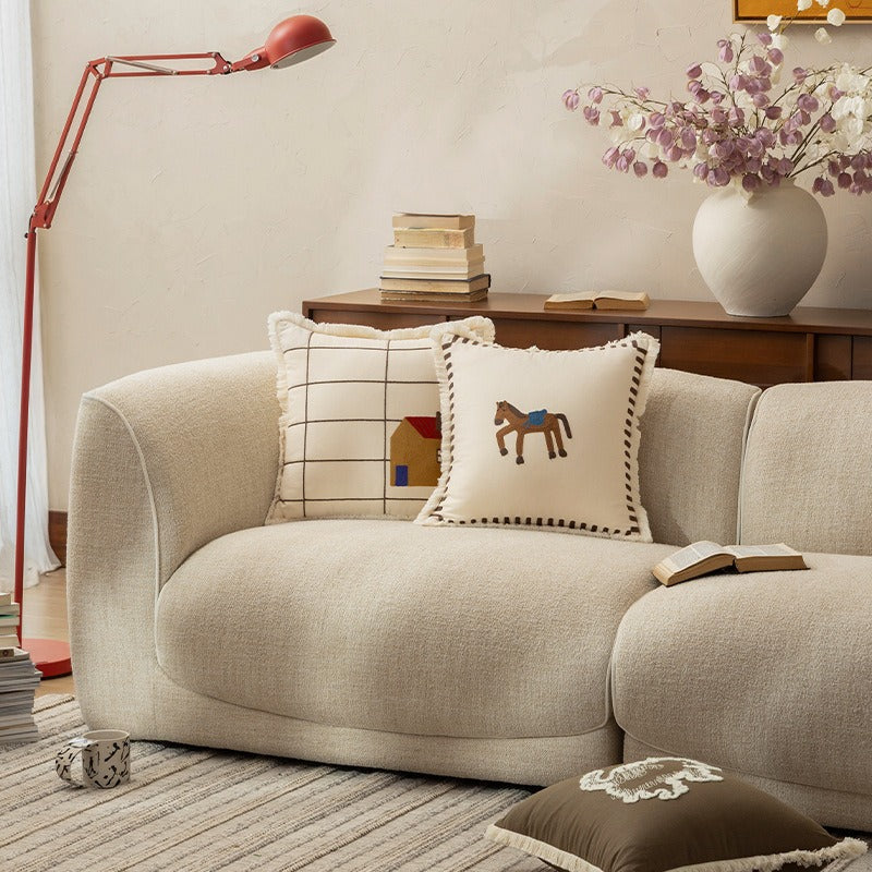 Pasture Tales Embroidered Cushion