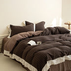 Morning Coffee Tartan Bedding Set