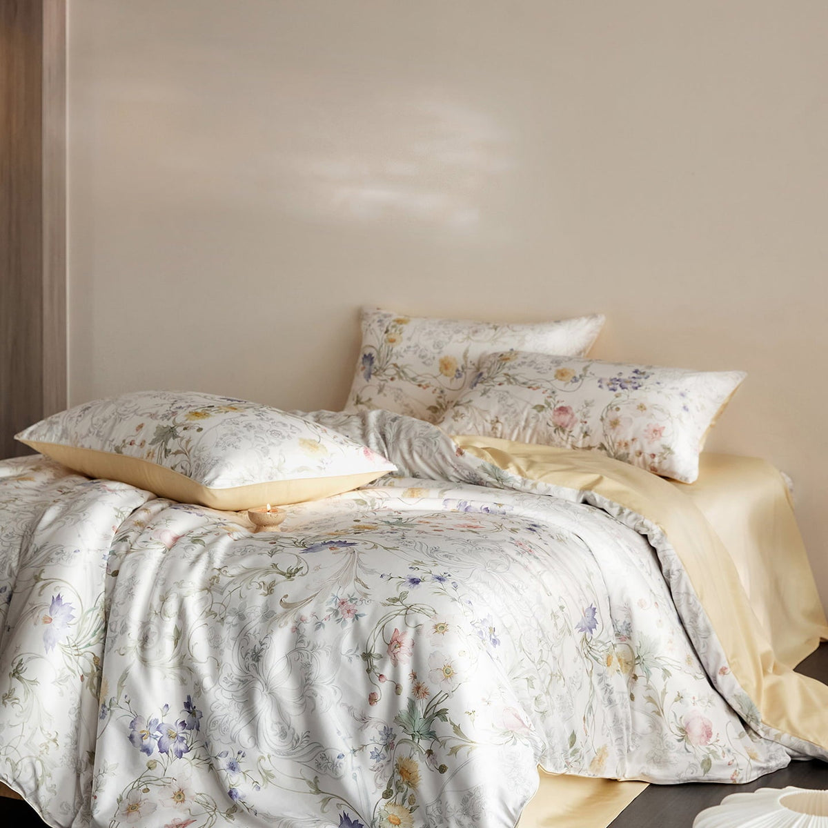 Oriana Floral Egyptian Cotton Bedding Set