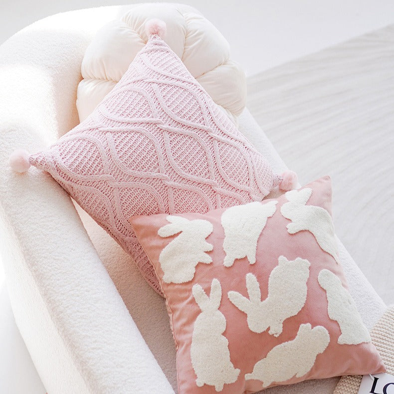 Pink Bunny Cushion - FINAL SALE