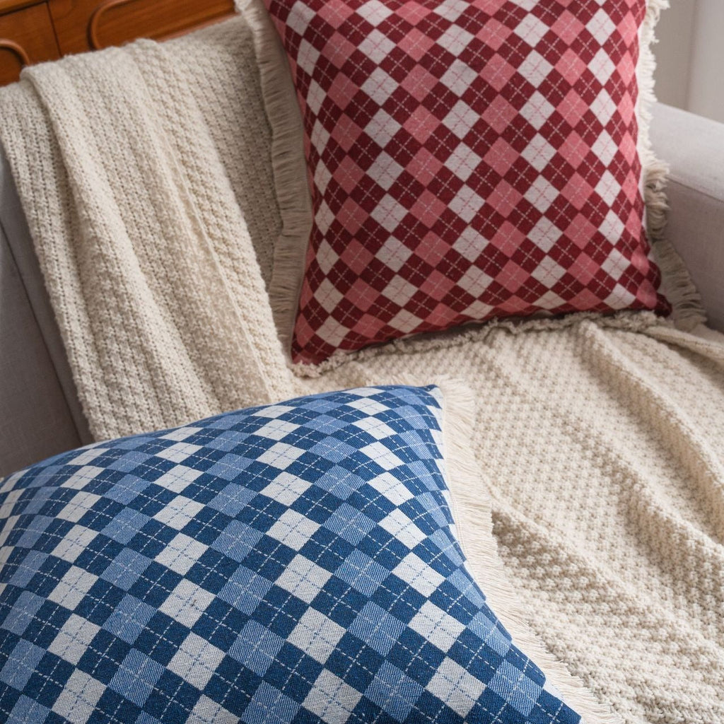 Disco Diamond Fringe Cushion