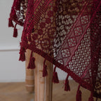 Soft Glow Lace & Fringe Curtain