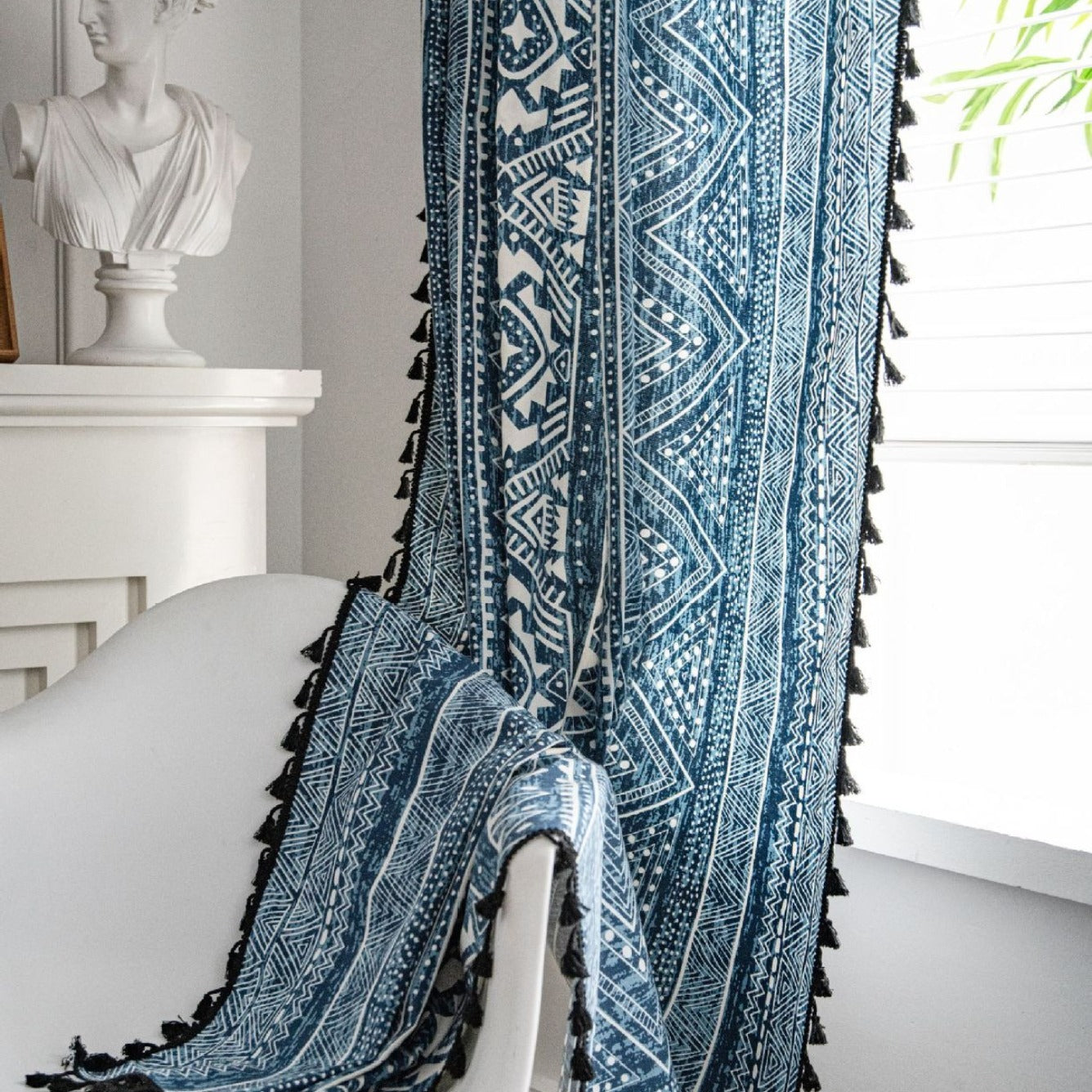 Ocean Tribe Tassel Curtain