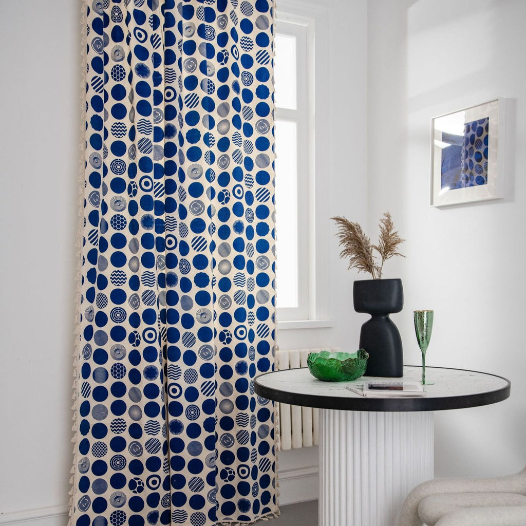 Blue Bubble Curtain
