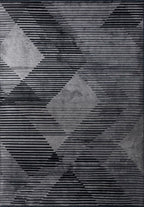 Barcelona Charcoal - Black Rug