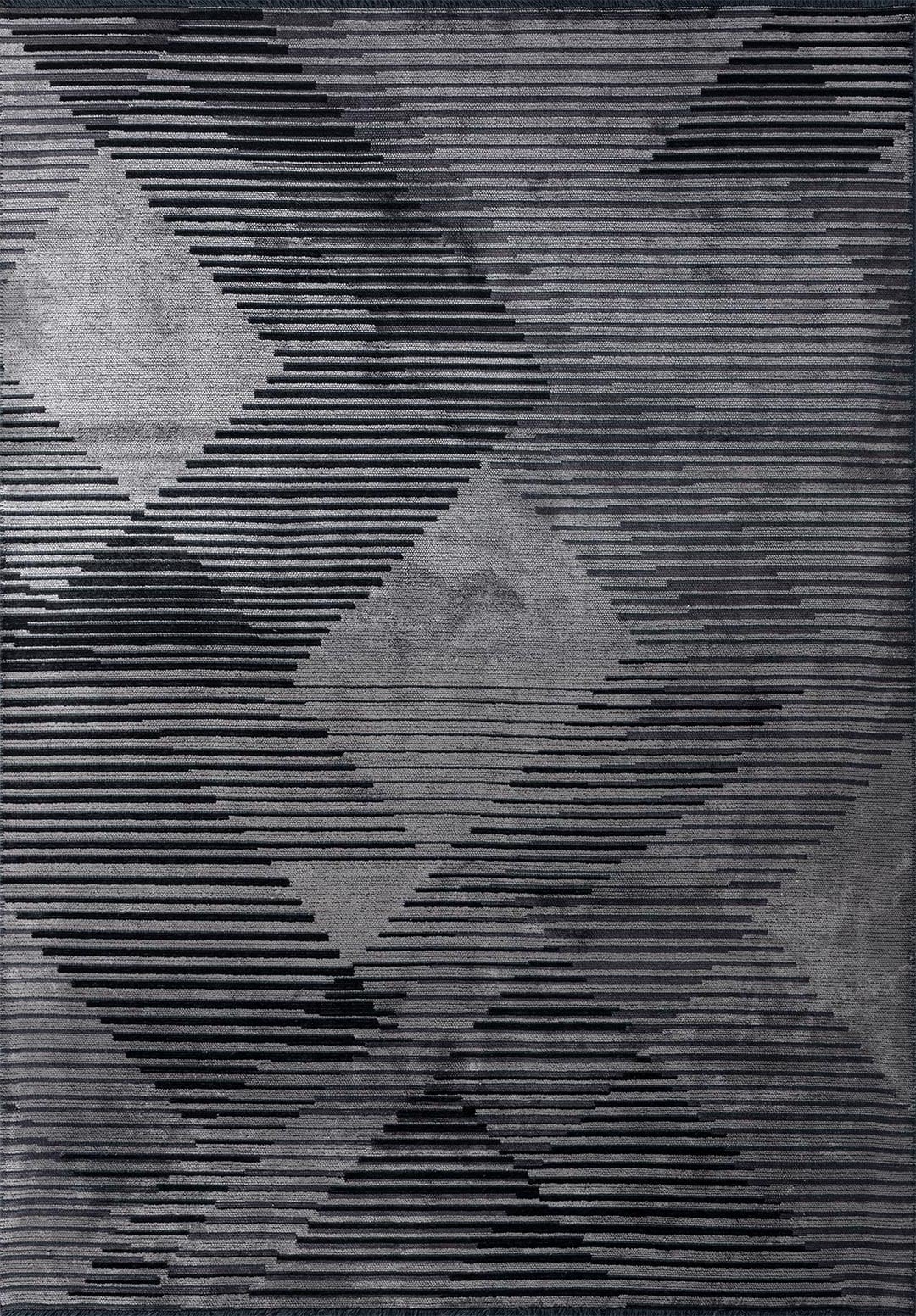 Barcelona Charcoal - Black Rug