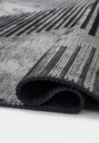 Barcelona Charcoal - Black Rug