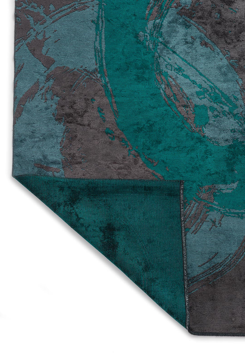 Madrid Dark Turquoise - Charcoal Rug