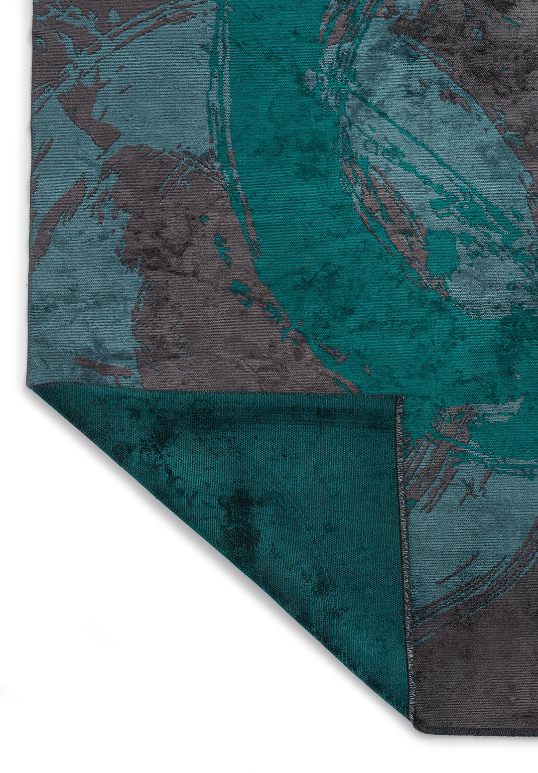 Madrid Dark Turquoise - Charcoal Rug