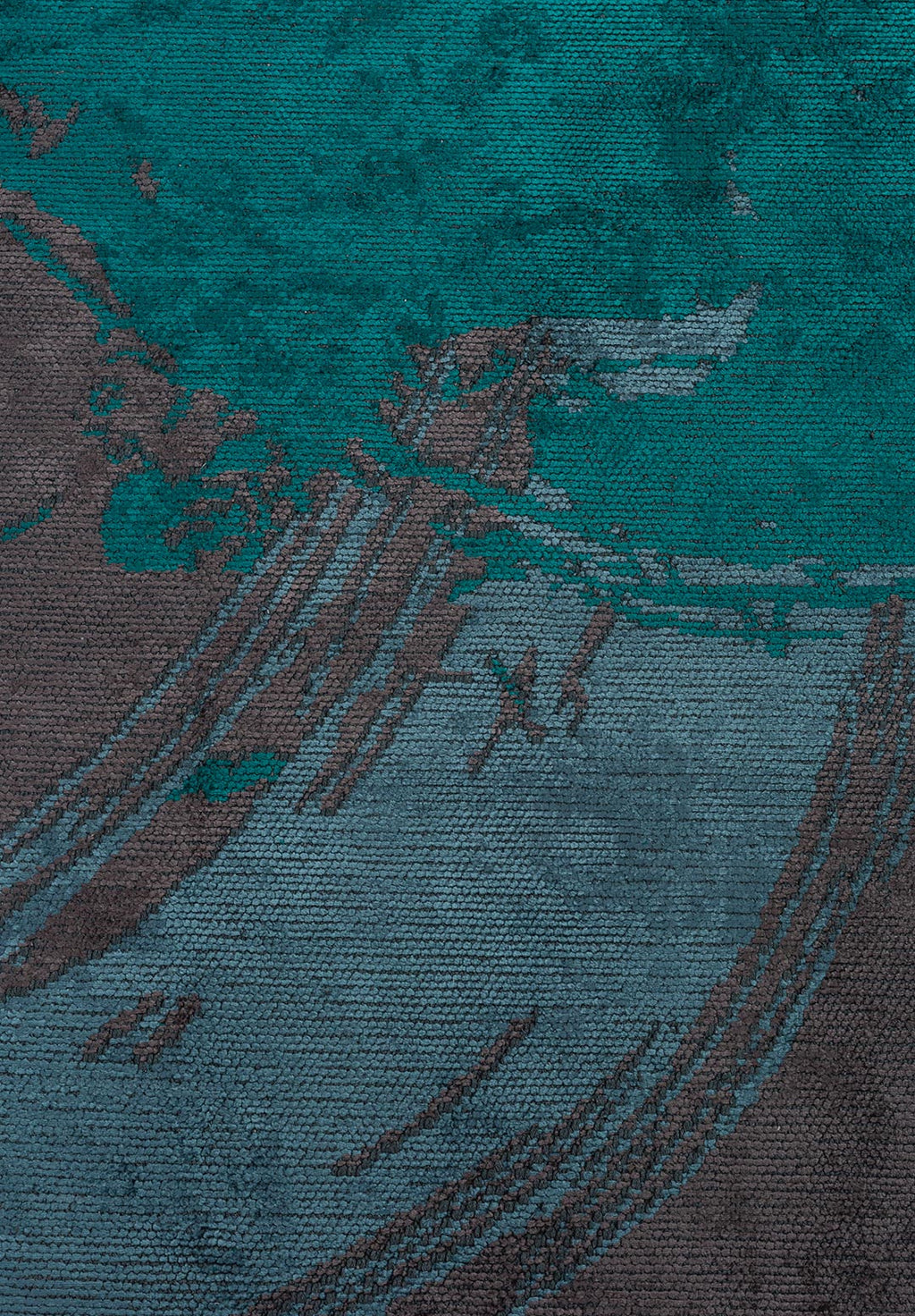 Madrid Dark Turquoise - Charcoal Rug