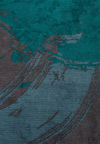 Madrid Dark Turquoise - Charcoal Rug