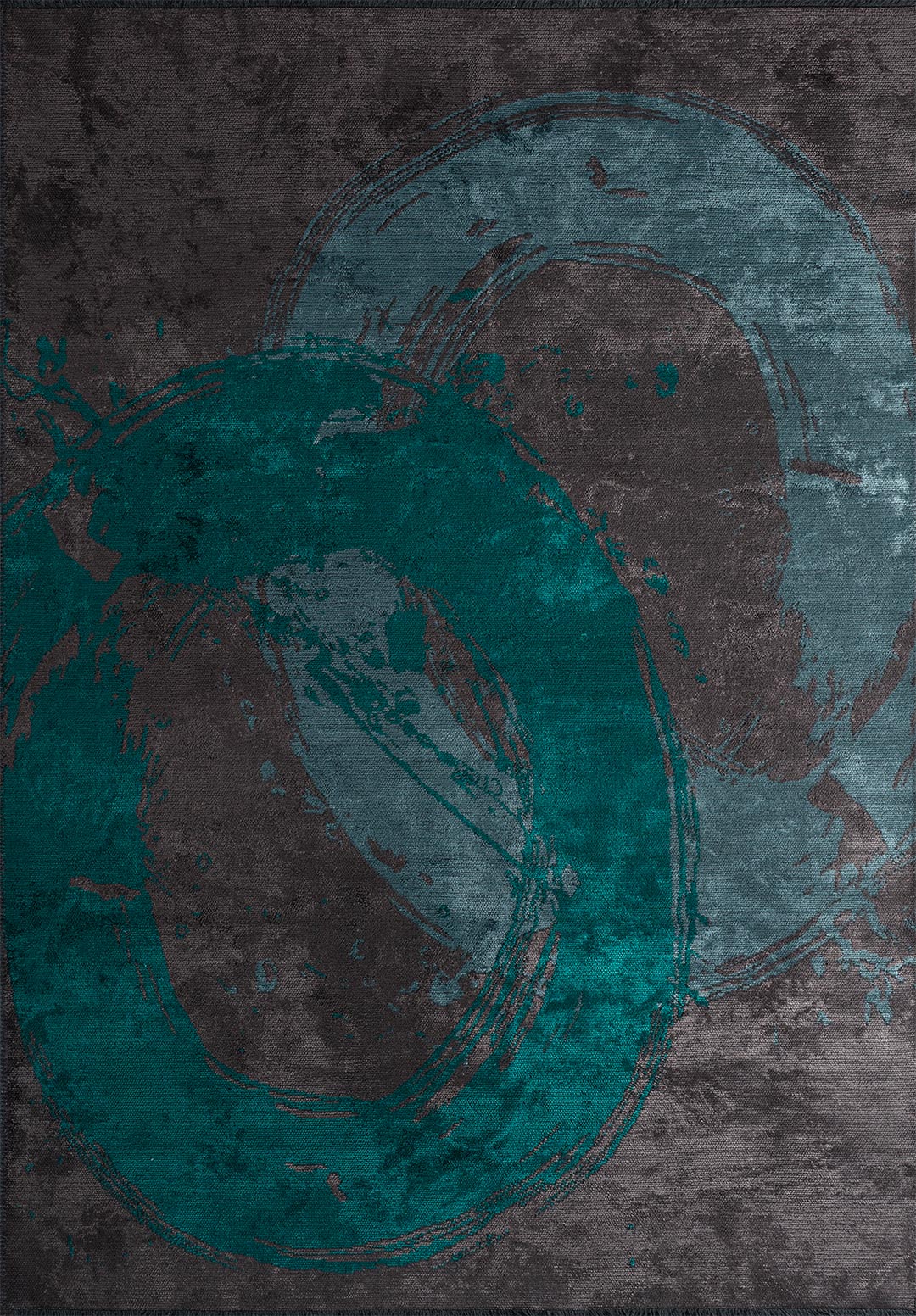 Madrid Dark Turquoise - Charcoal Rug