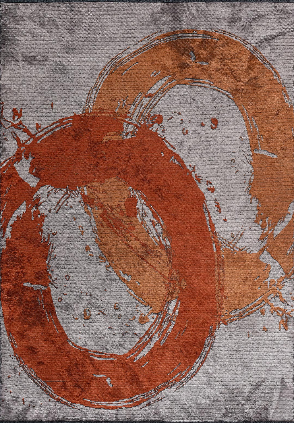 Madrid Rust - Light Grey Rug