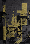 Bilbao Black - Yellow Rug