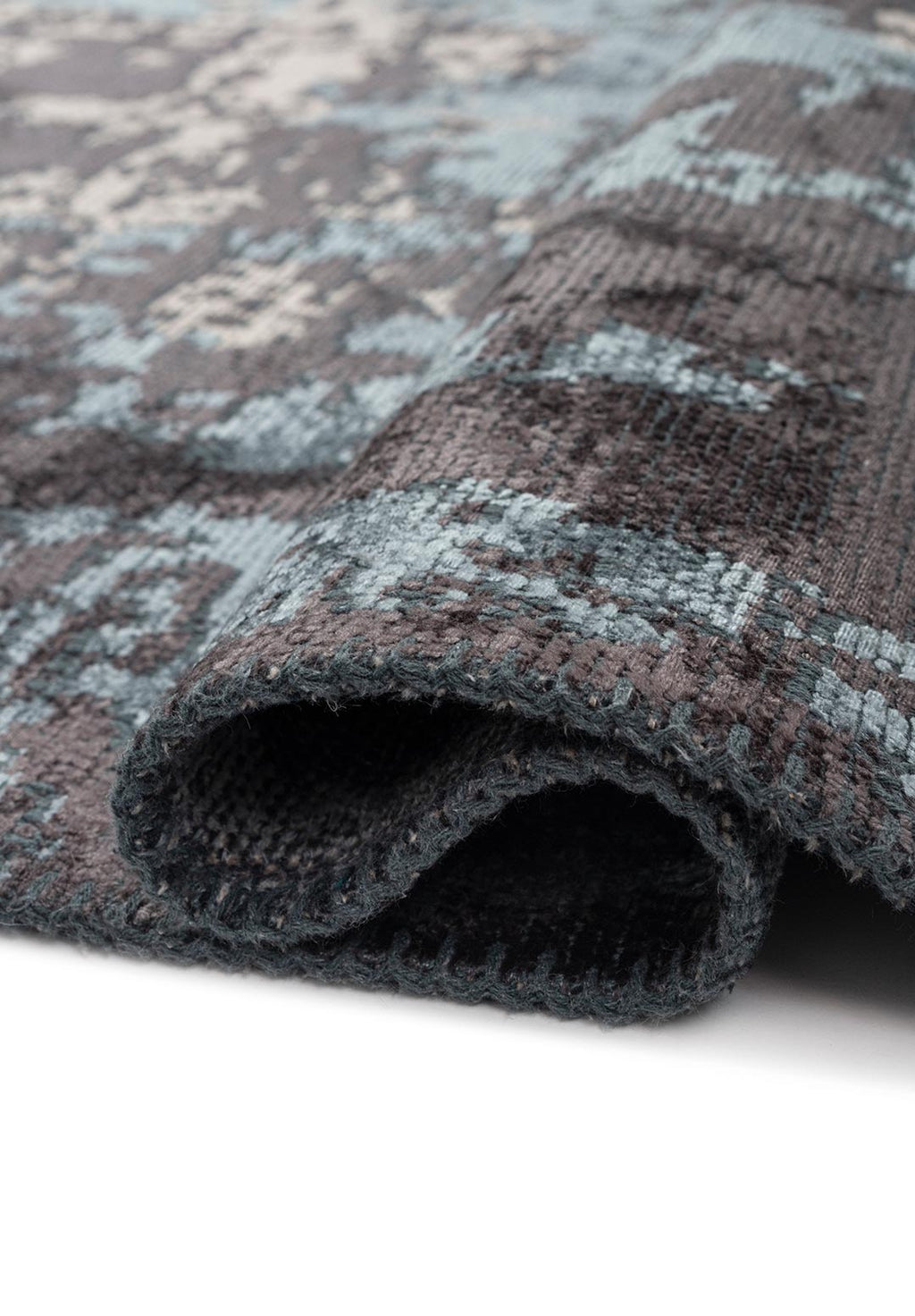 Toledo Charcoal - Blue Rug