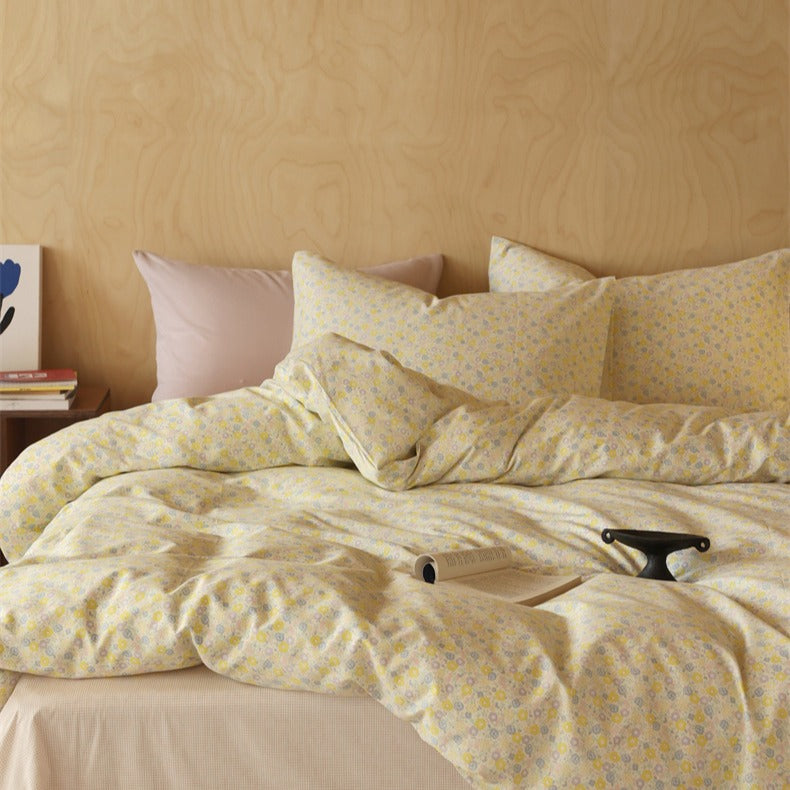 Blooming Yellow Bedding Set