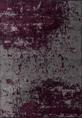 Mallorca Dark Damson - Dark Grey Rug