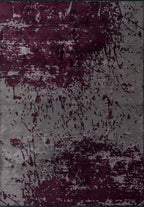 Mallorca Dark Damson - Dark Grey Rug