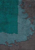 Hannover Dark Turquoise - Charcoal Rug