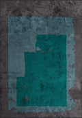 Hannover Dark Turquoise - Charcoal Rug