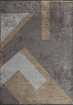 Pamplona Dark Grey - Cream Rug