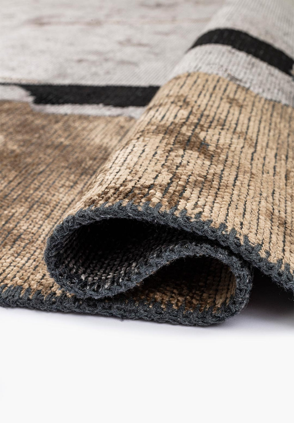 Salamanca Dark Beige - Light Grey Rug