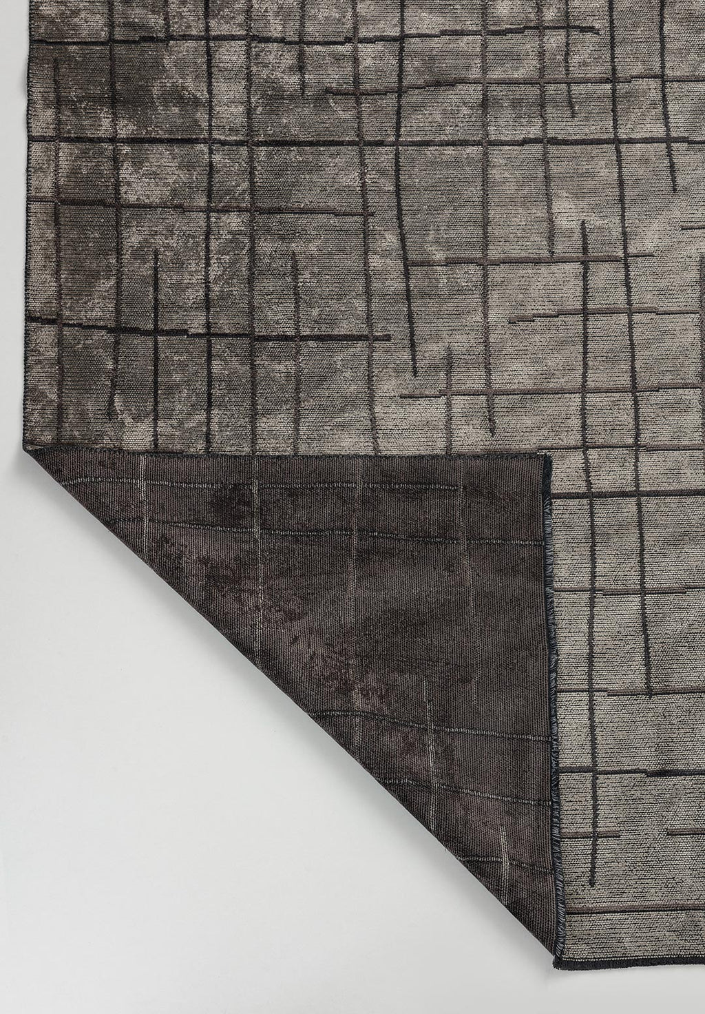Brooklyn Charcoal - Cream Rug