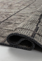 Brooklyn Charcoal - Cream Rug