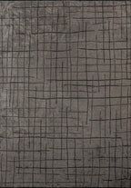 Brooklyn Charcoal - Cream Rug