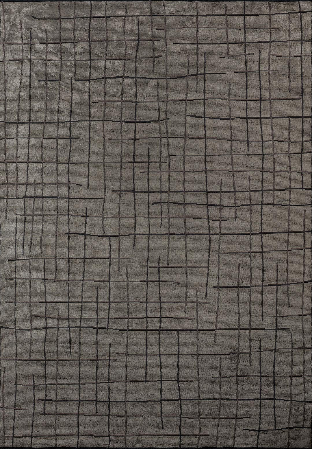 Brooklyn Charcoal - Cream Rug