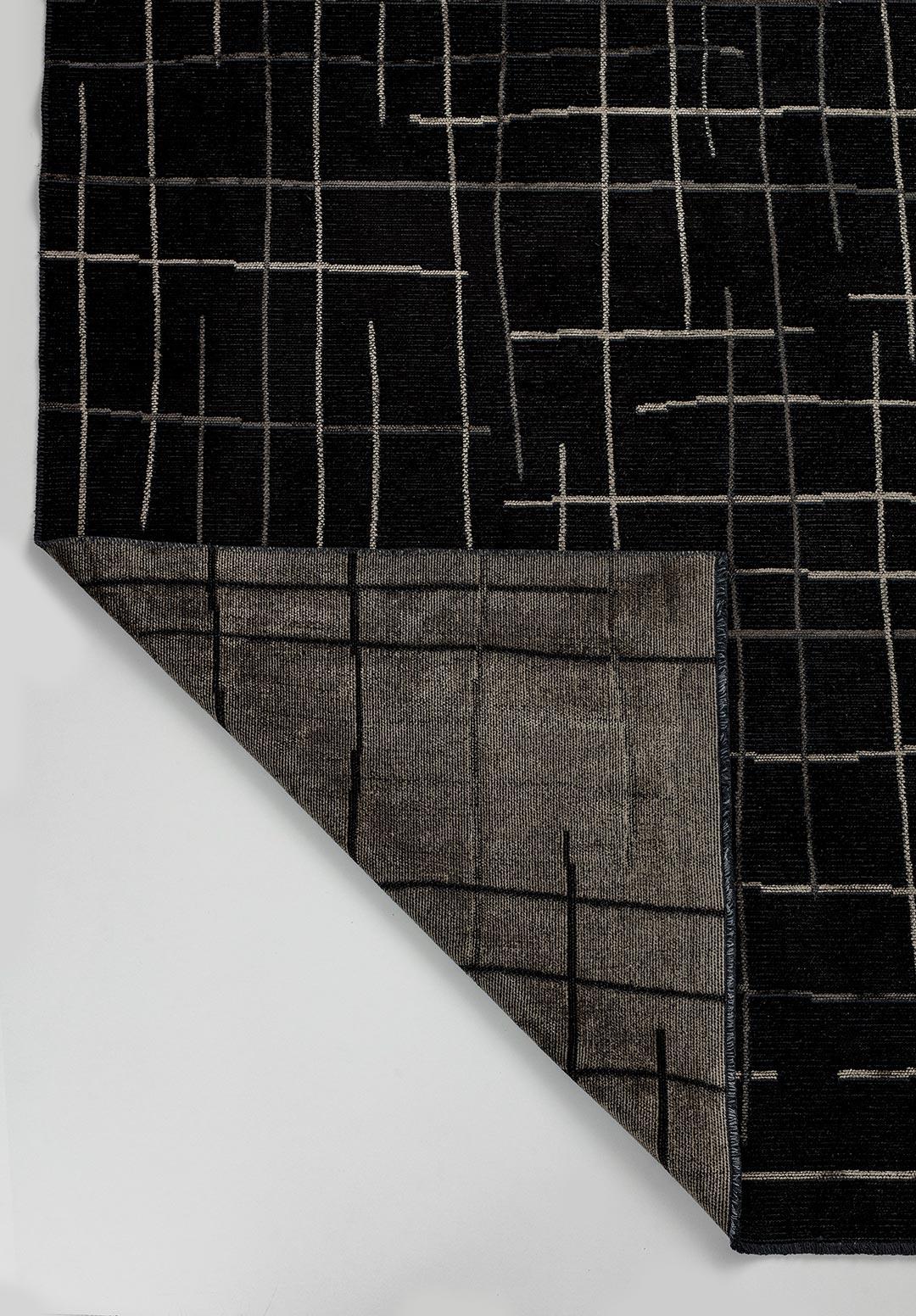Brooklyn Anthracite - Black Rug