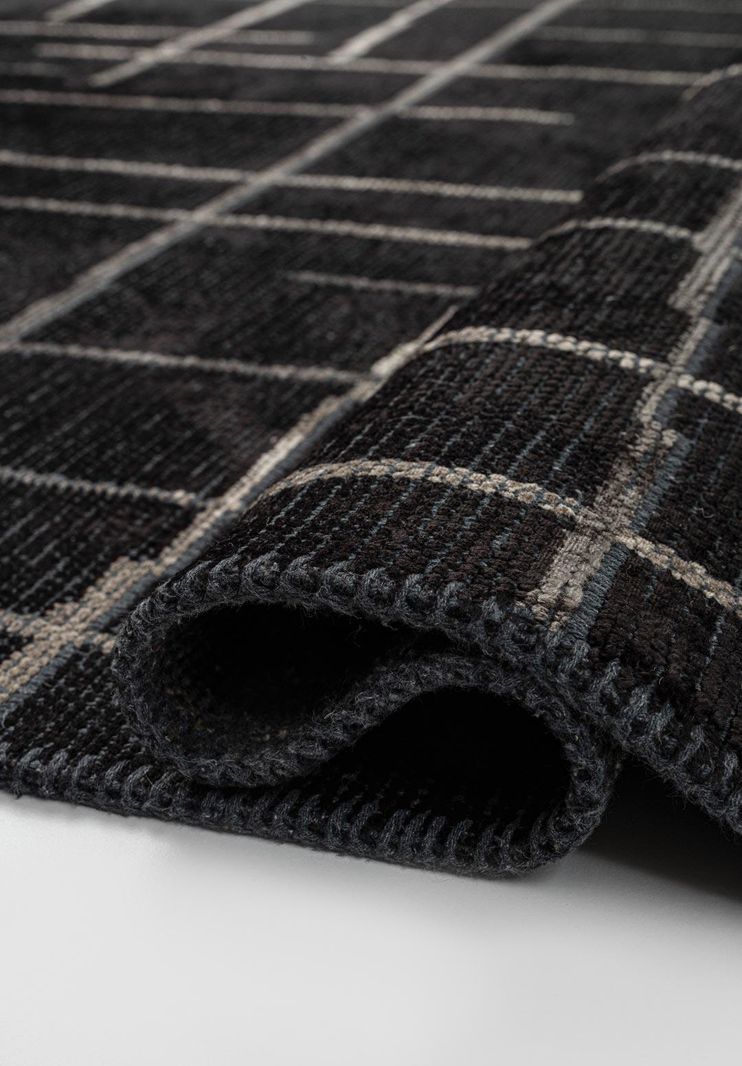 Brooklyn Anthracite - Black Rug
