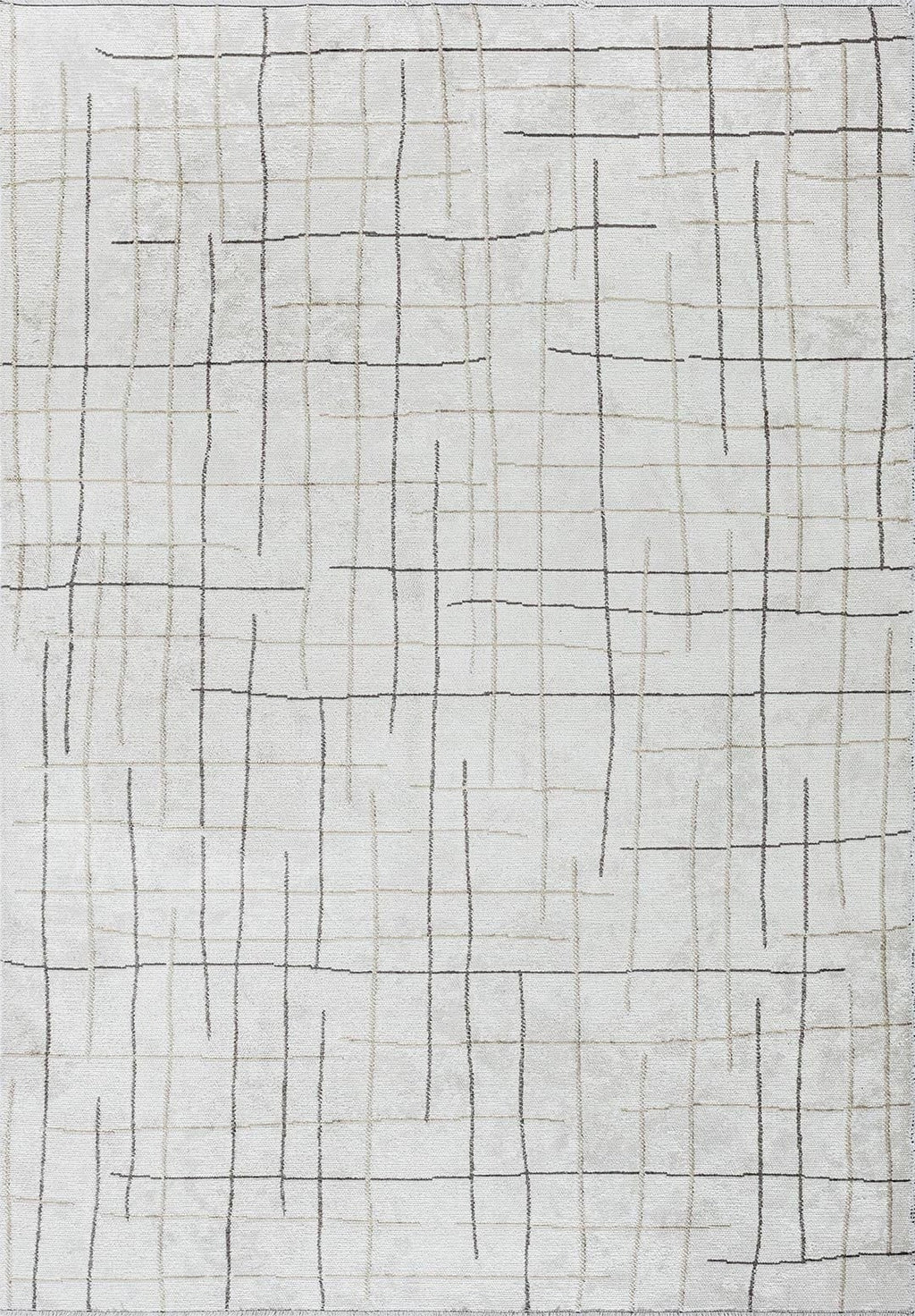 Brooklyn Anthracite - Beige Rug