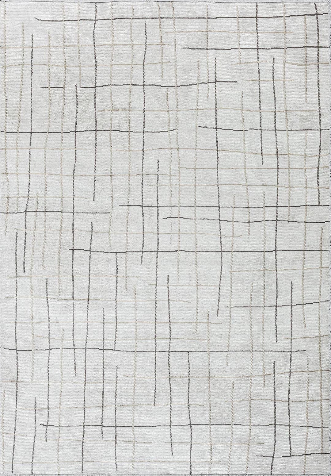 Brooklyn Anthracite - Beige Rug