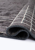 Manhattan Charcoal - Beige Rug
