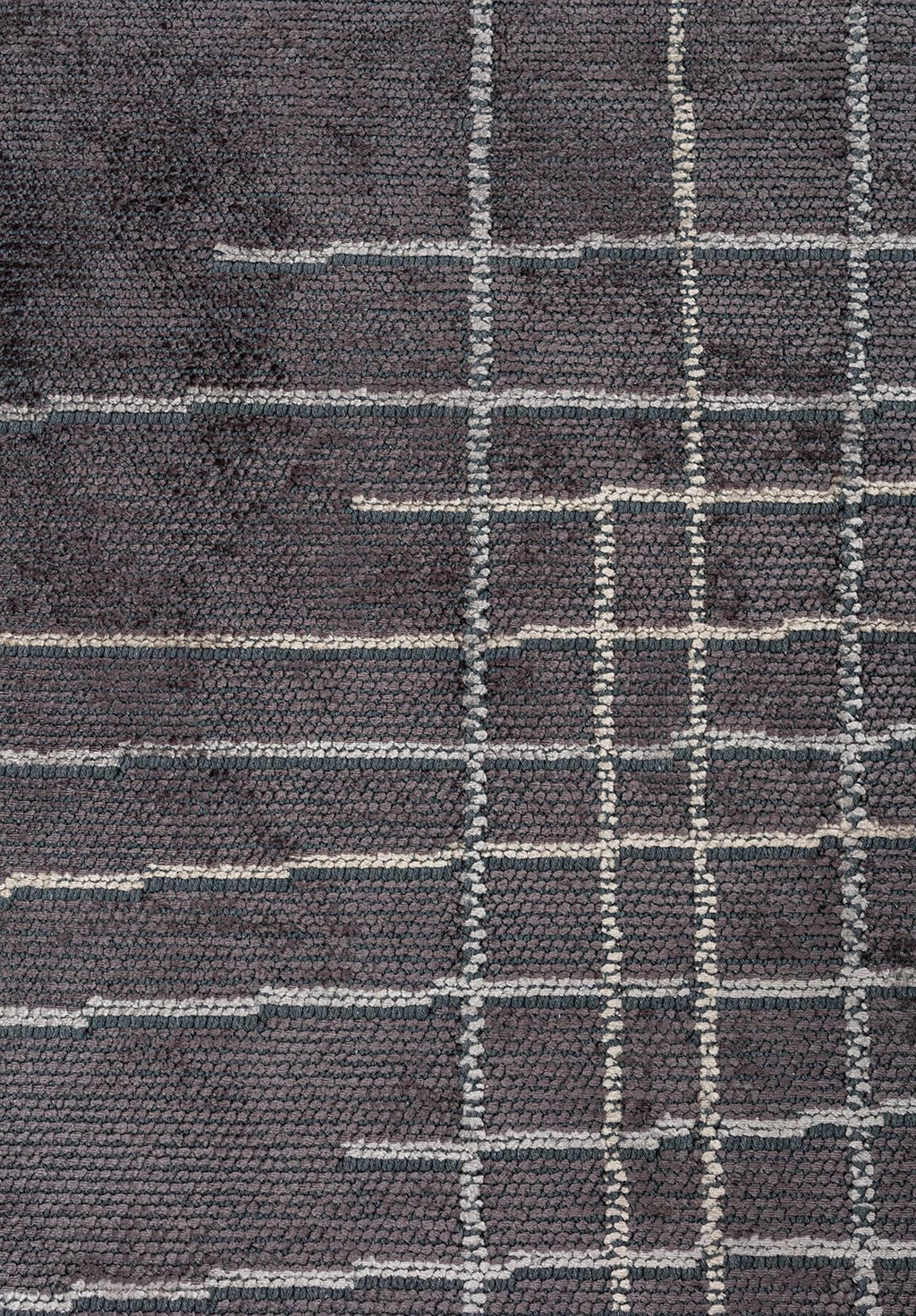 Manhattan Charcoal - Beige Rug