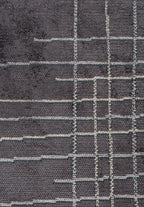 Manhattan Charcoal - Beige Rug