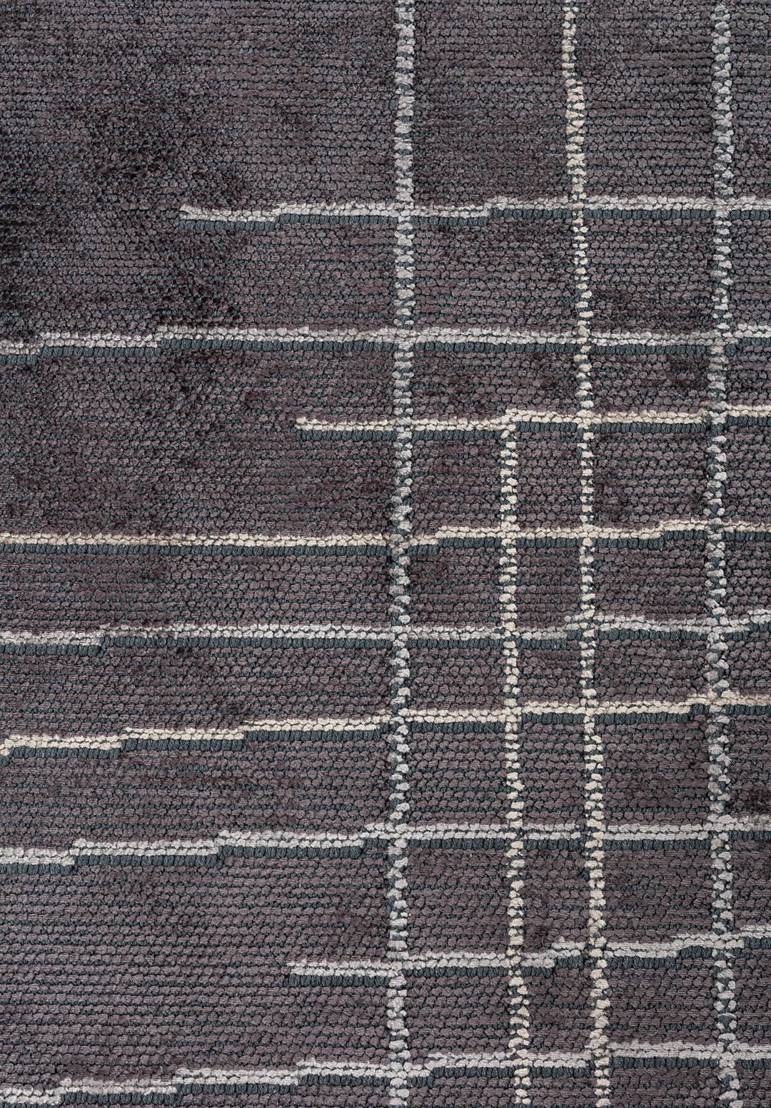 Manhattan Charcoal - Beige Rug