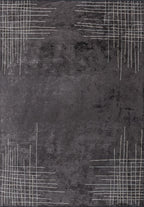 Manhattan Charcoal - Beige Rug