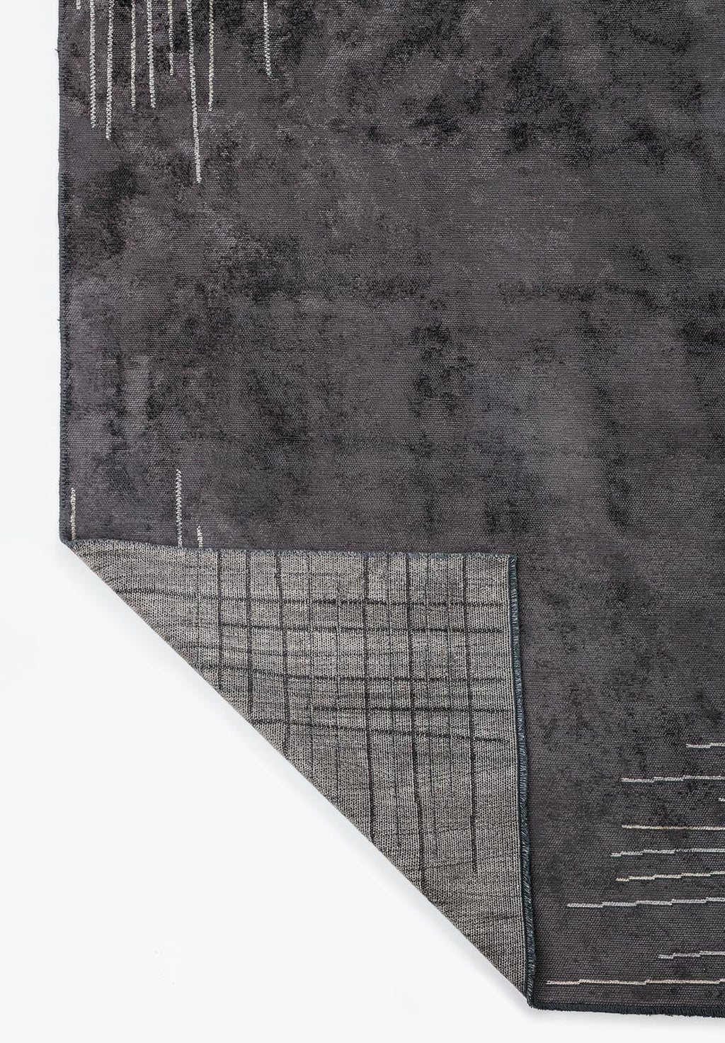 Manhattan Charcoal - Beige Rug