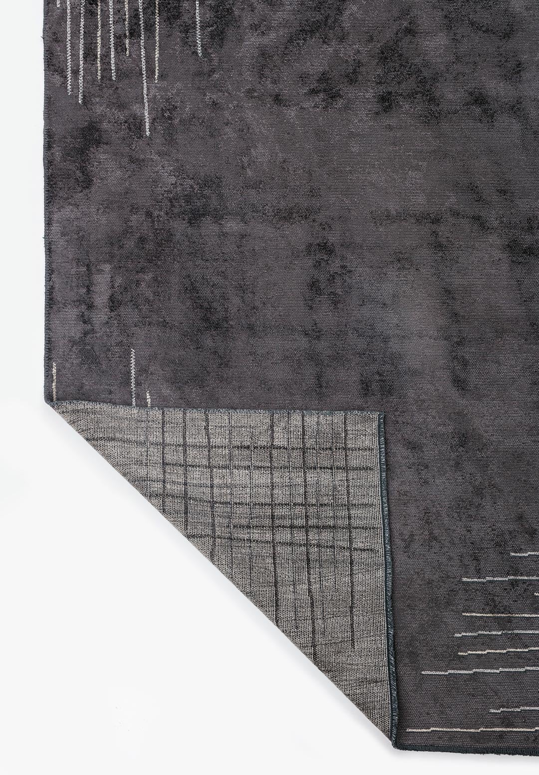 Manhattan Charcoal - Beige Rug