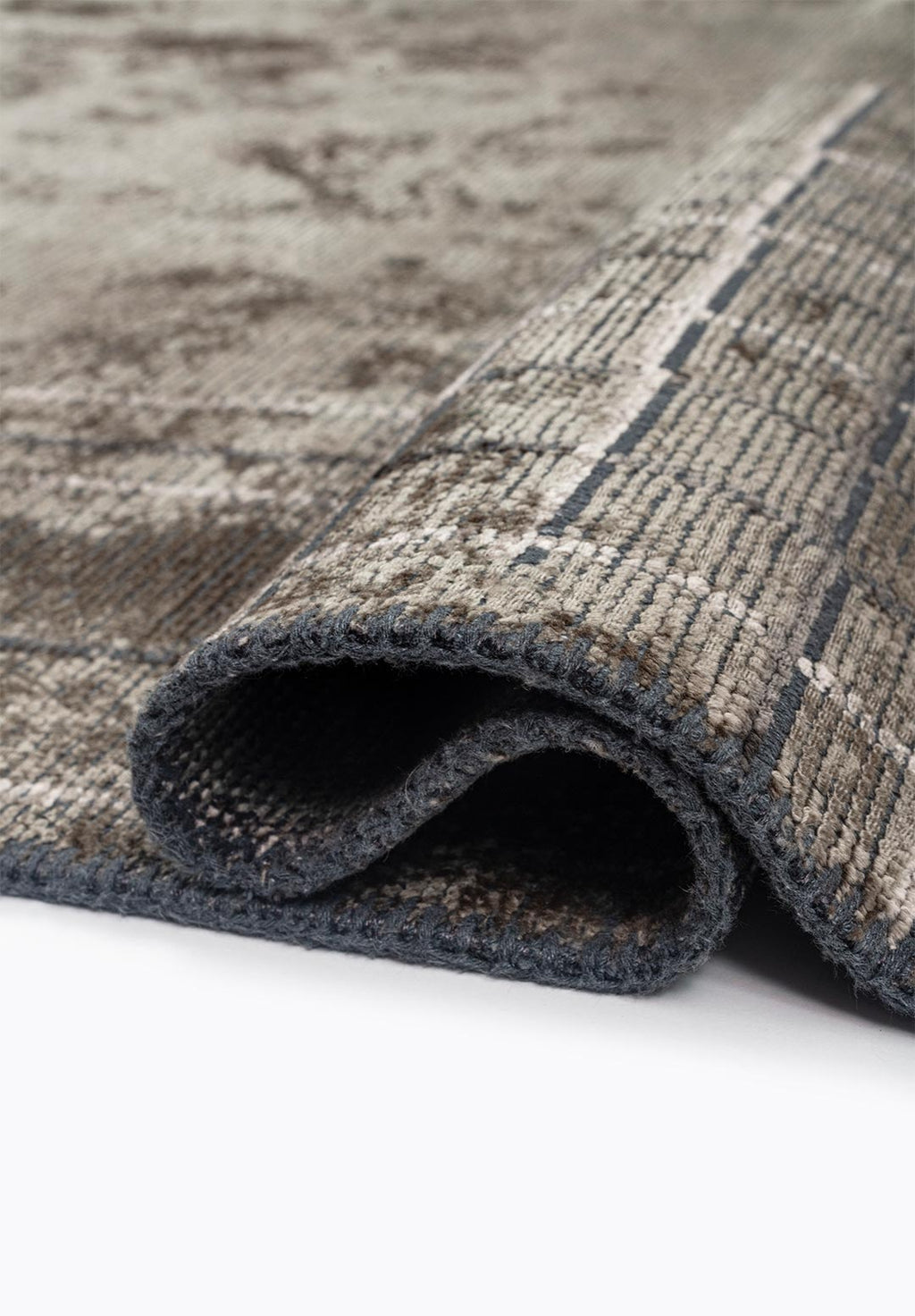 Manhattan Khaki - Anthracite Rug