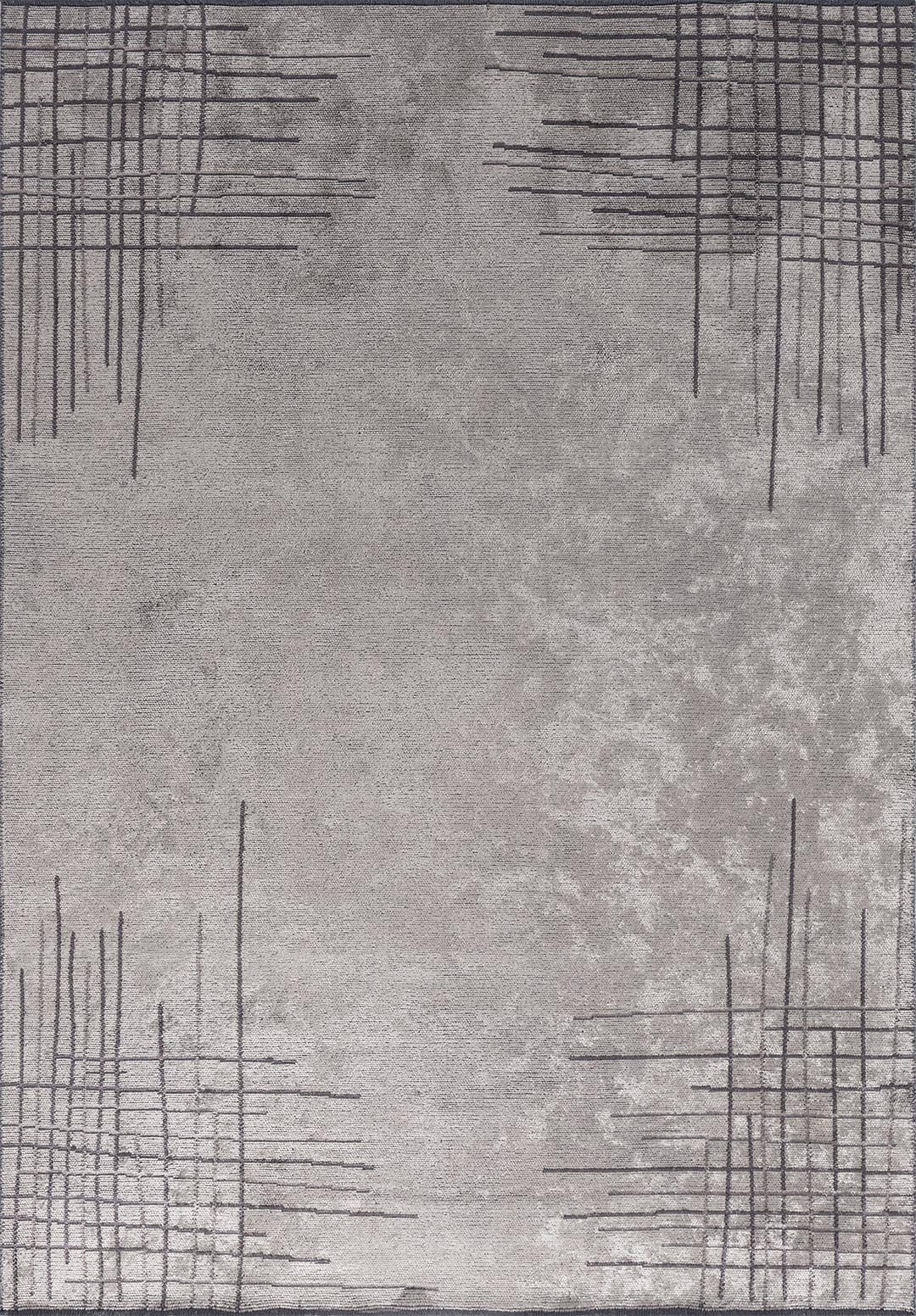 Manhattan Cream - Dark Grey Rug