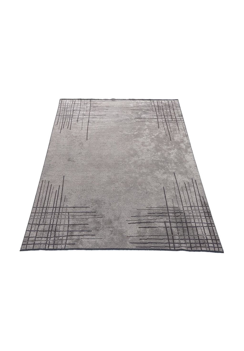 Manhattan Cream - Dark Grey Rug