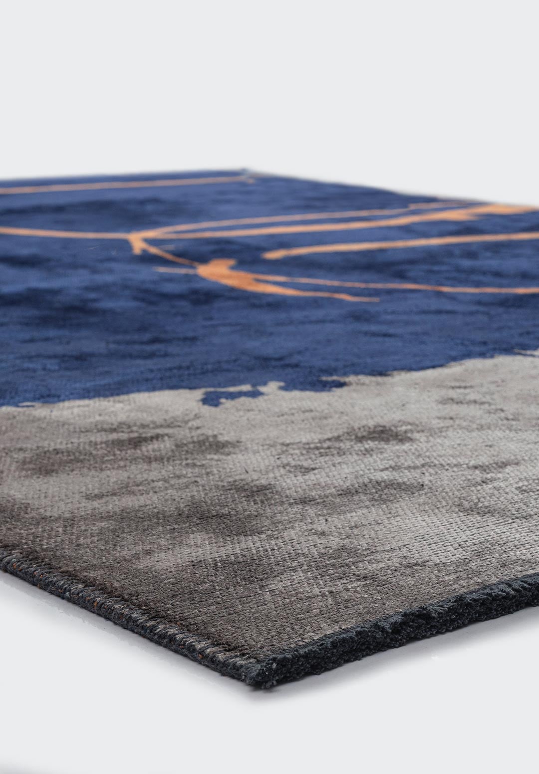 Munich Dark Navy - Dark Grey Rug