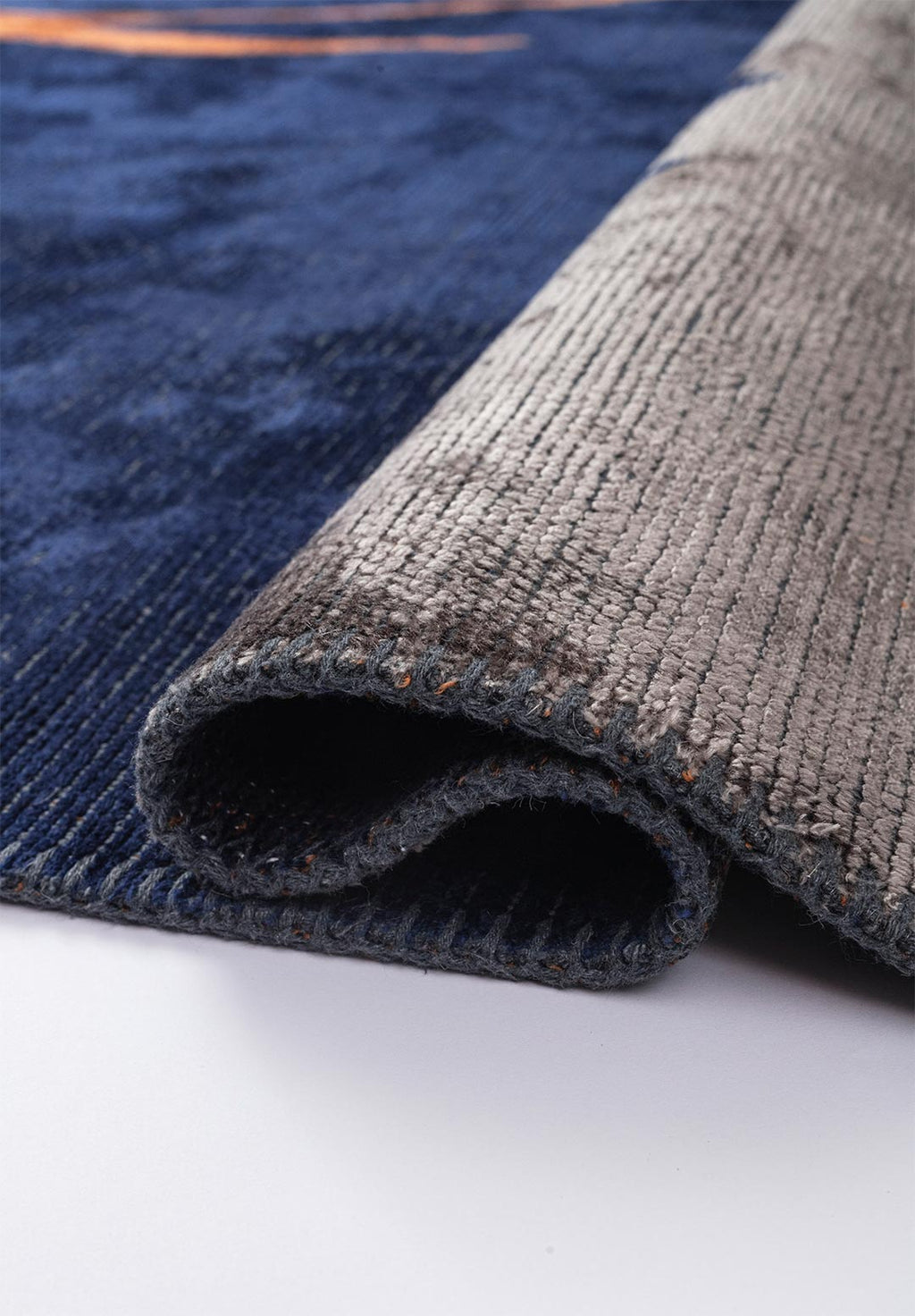 Munich Dark Navy - Dark Grey Rug
